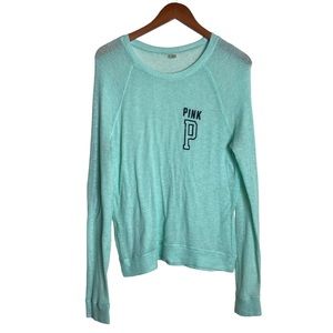 Pink Light Long Sleeve Woman's Top Blouse Shirt Boat Neck